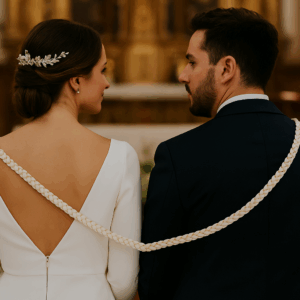 lazo de cinta elegante para boda