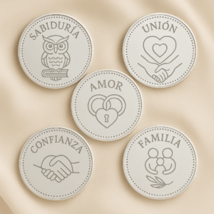 arras para boda en plata 950