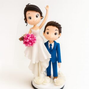 muñecos de boda en ceramica personalizados