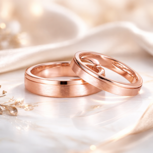 aros de matrimonio en oro rosa