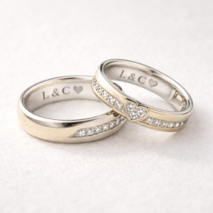 aros de matrimonio en oro blanco