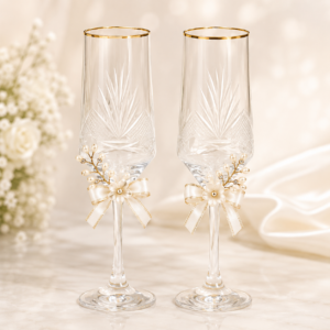 copas para matrimonio con filo dorado